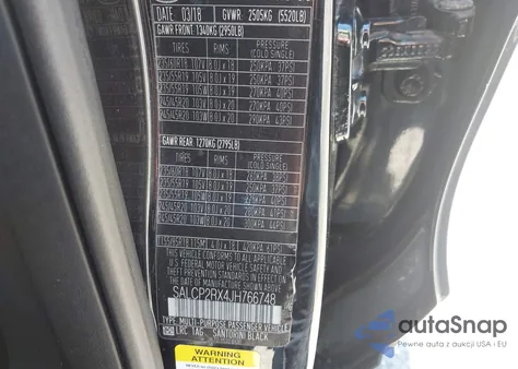 2018 Land Rover Discovery Sport Se из США, поврежденный, VIN SALCP2RX4JH766748